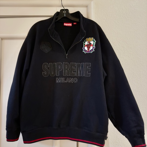 Supreme Other - Supreme Milano Black Zip-Up Sweater